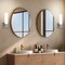 Luxrite 14 Inch Modern LED Wall Sconce Brushed Nickel 5CCT 2700K-5000K 16W 1000LM Dimmable Damp Rated LR32165-1PK - alternate 3